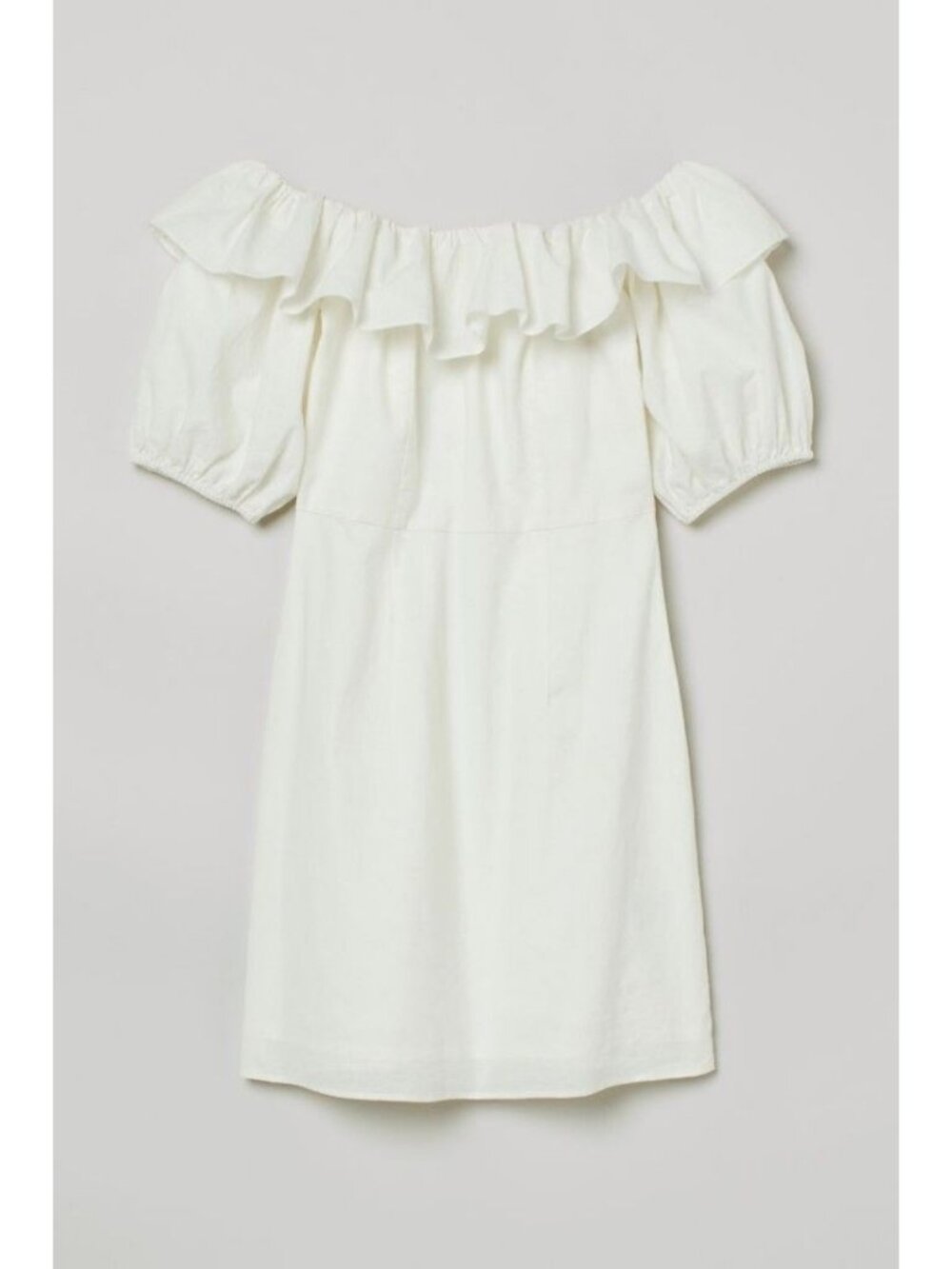 H&M Linen Ruffle Dress - Picture 3 of 14